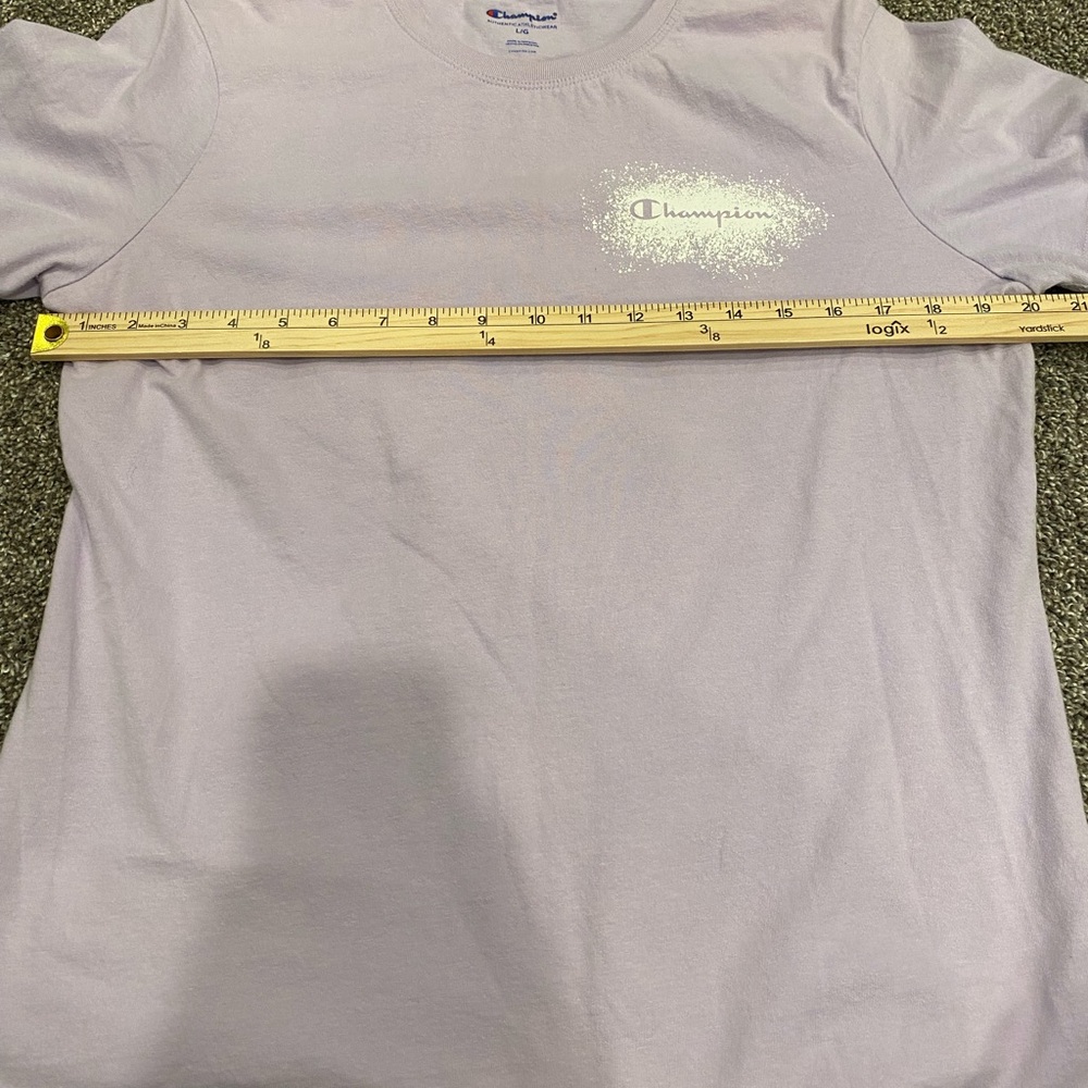 Champion Paint Splatter Logo Tee Purple - Picture 3 of 7